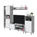 Ensemble de salon modulaire 4 pièces ARTIK, gris et blanc