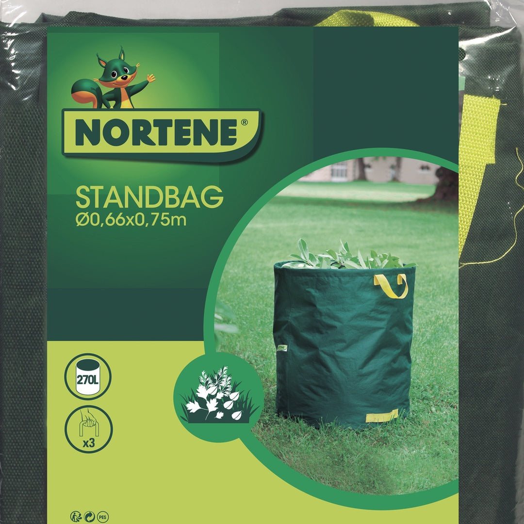 Saco jardin standbag 67x75 cm verde nortene
