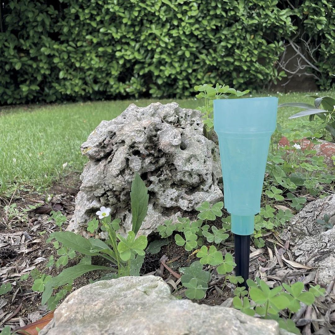 Pluviometro de jardin con siporte pluviopic verde nortene