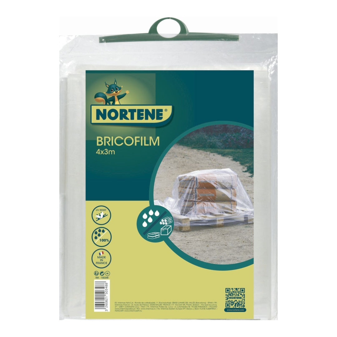 Film de protección 4x3 m transparente nortene