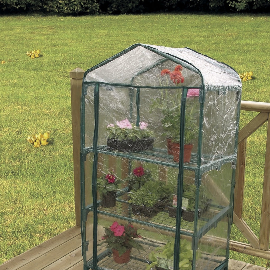 Invernadero de balcon balcony 3 1.25x0.7x0.5 m verde nortene