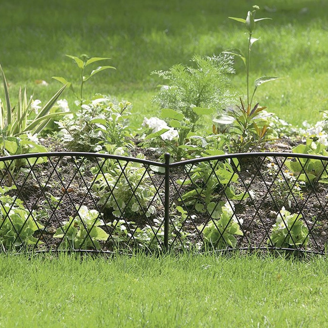 Bordura de jardin metal border 0.4x1 m marron nortene