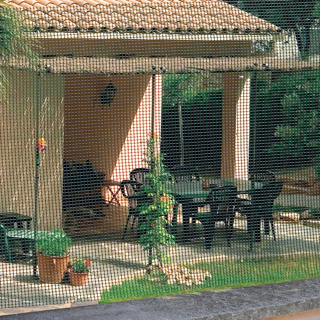 Malla plastica cuadrada extra 10 mm 1x25 m verde nortene