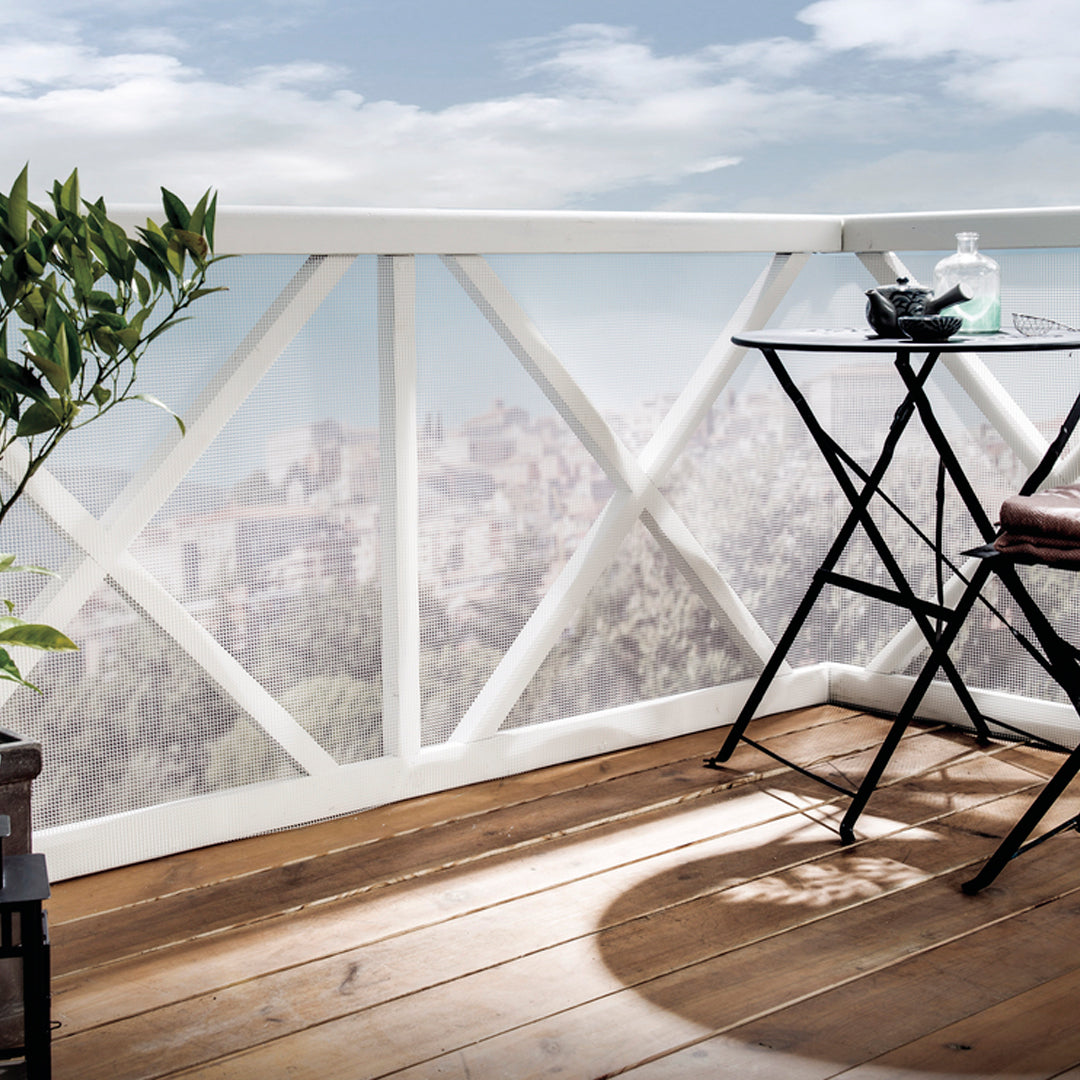 Malla plástica cuadrada extra 10 mm 1x25 m blanco nortene