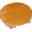 Soporte redondo con ruedas madera flora roll nortene
