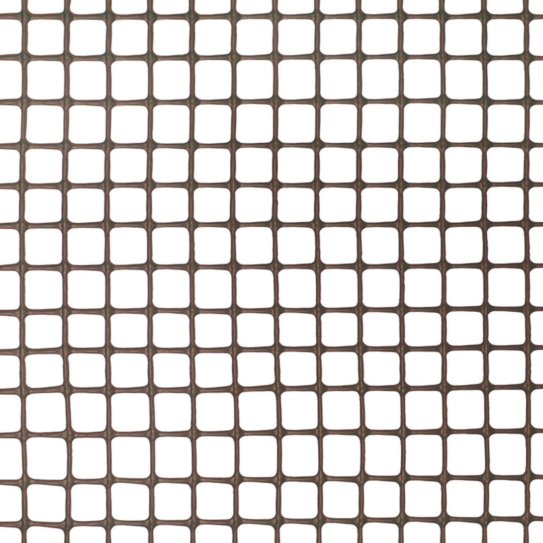Malla plastica cuadrada square 10 mm 1x5 m marron nortene
