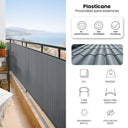Barrière en PVC simple face, plastique forgé transparent nortene