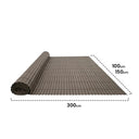 Cañizo pvc simple cara plasticane marrón nortene