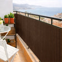 Cañizo pvc simple cara plasticane marrón nortene