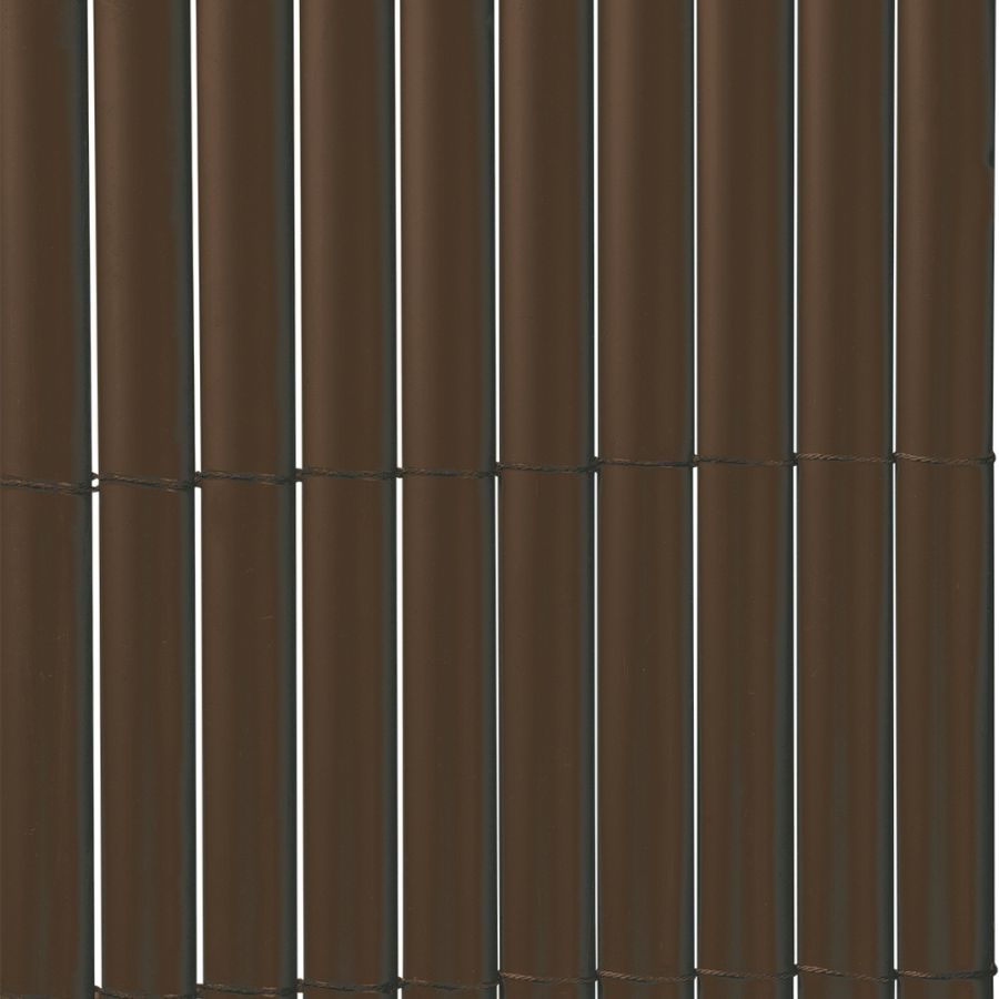 Cañizo pvc simple cara plasticane marrón nortene