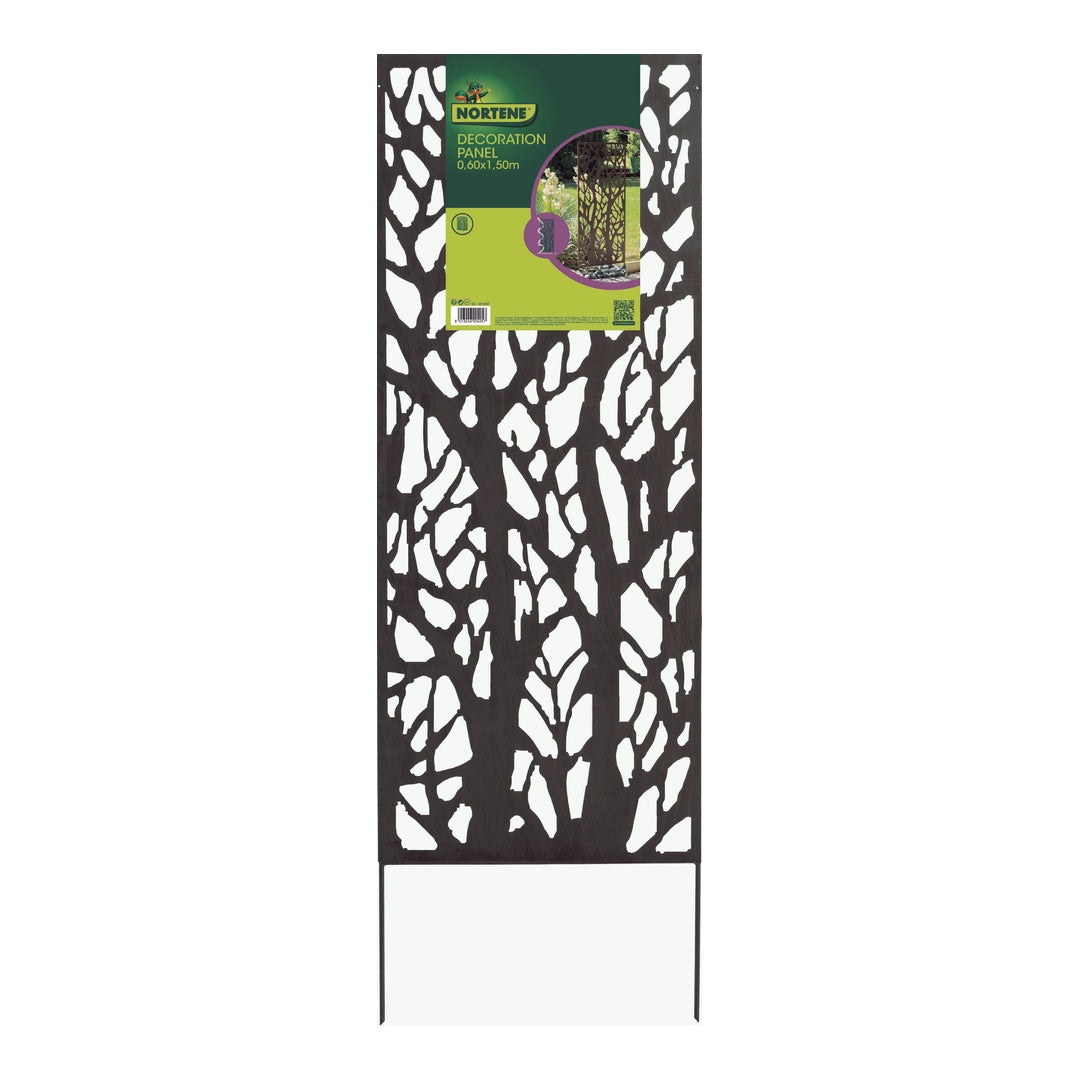 Panel decorativo metal deco panel tree 0.6x1.50 m nortene