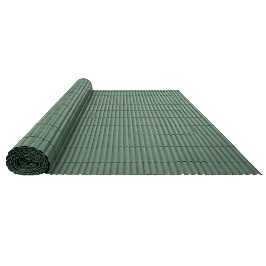 Cañizo pvc simple cara plasticane verde nortene