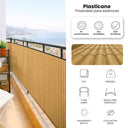 Barrière en PVC simple face en plastique canne Nortene
