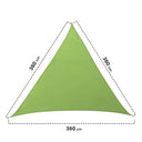 Kit de toldo de vela Sunnet triangular elástico 3,6 x 3,6 x 3,6 m nortene