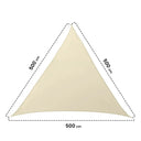 Tela de sombreamento triangular Sunnet 5x5x5m bege nortene