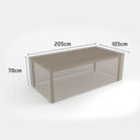 Funda protectora mesa rectangular 205x105x70 cm nortene