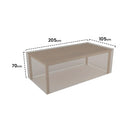 Funda protectora mesa rectangular 205x105x70 cm nortene