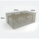 FUNDA PROTECTORA MESA RECTANGULAR Y 4 SILLAS 225X145X90 CM NORTENE