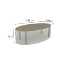 Funda protectora mesa ovalada 230x130x70 cm nortene