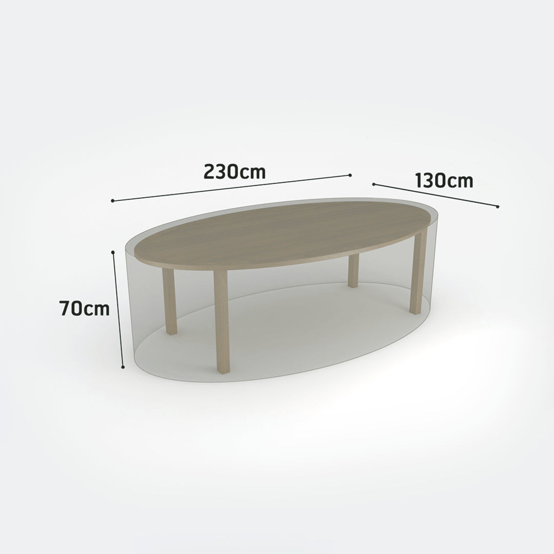 FUNDA PROTECTORA MESA OVALADA 230X130X70 CM NORTENE