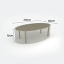 FUNDA PROTECTORA MESA OVALADA 230X130X70 CM NORTENE