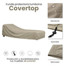 Funda protectora tumbona 200x80x40 cm nortene