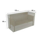 Funda protectora banco 170x65x90 cm nortene