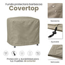 Funda protectora barbacoa 70x70x60 cm nortene