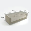 Funda protectora sofá 230x100x70 cm nortene