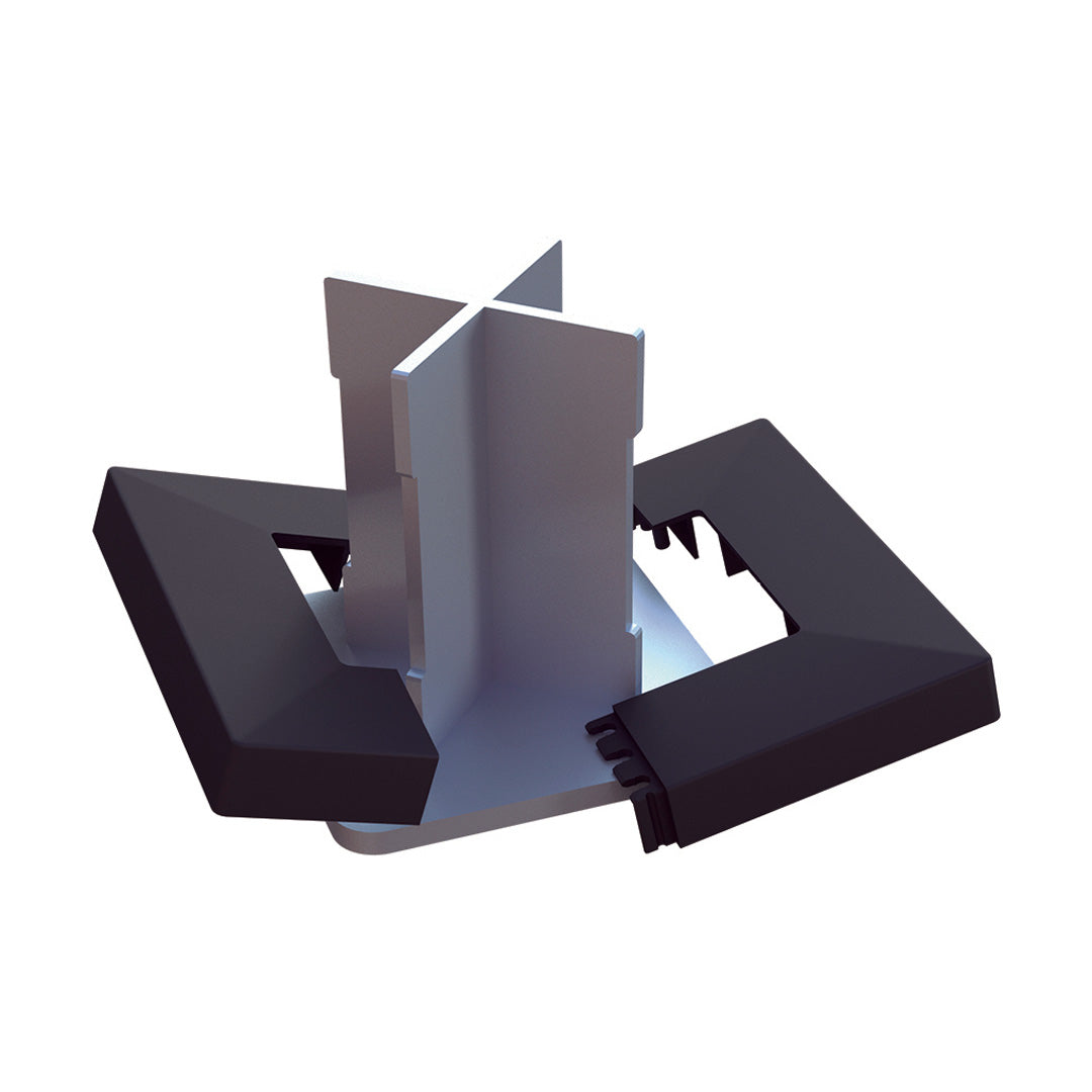 Tapa embellecedora para anclaje basfix 2x12.5x12.5 cm oxido nortene