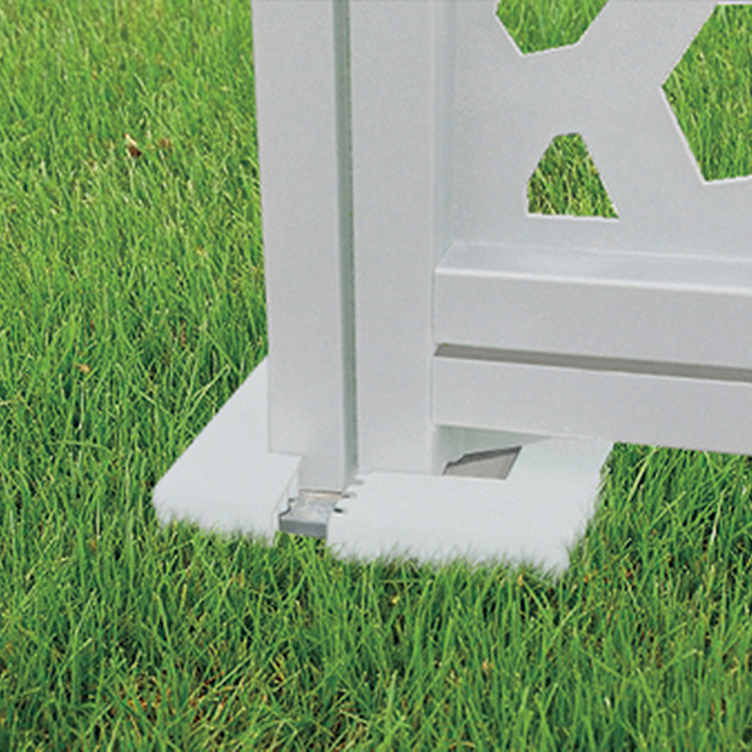 Tapa embellecedora para anclaje basfix 2x12.5x12.5 cm blanco nortene