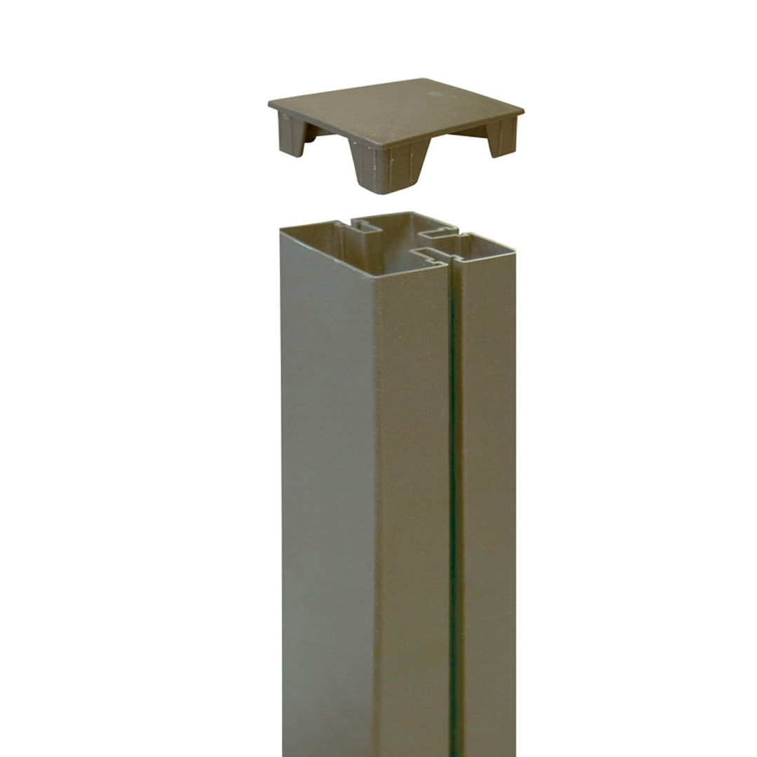 Tapa para poste alupost 2.1x6x6 cm oxido nortene