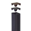 Tapa para poste alupost 2.1x6x6 cm oxido nortene