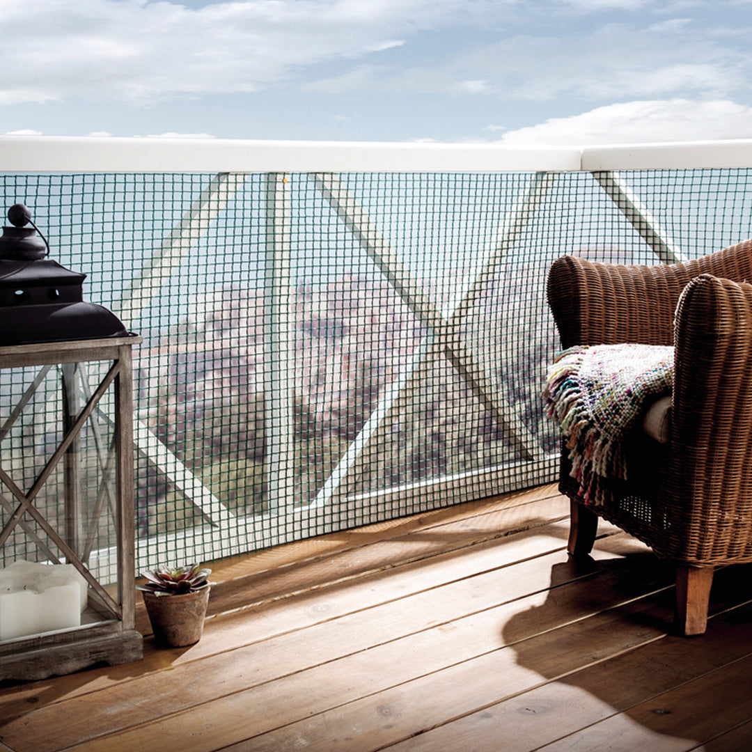 Malla plastica cuadrada cuadranet 20 mm 1x25 m verde nortene