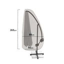 Capa protetora para guarda-sol 60x80x265 cm nortene