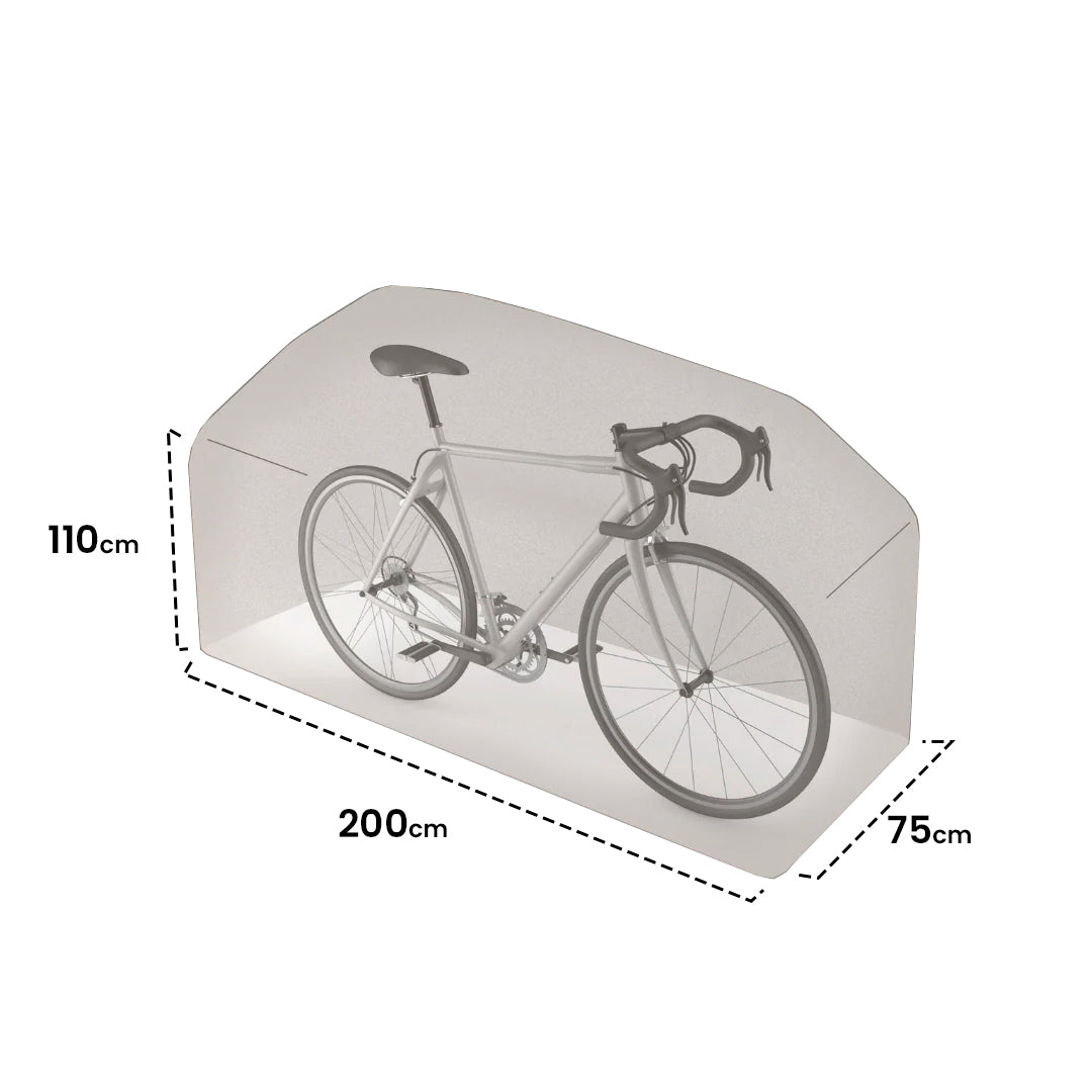 Funda protectora bicicleta 200x75x110 cm nortene
