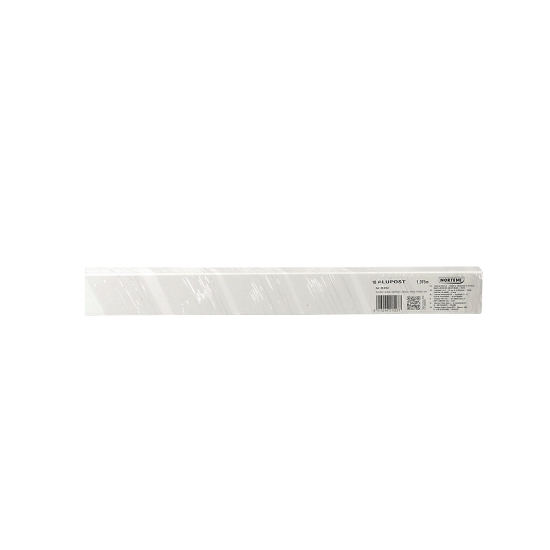 Poste aluminio ALUPOST horizontal 1,9x0,06 M blanco