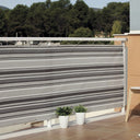 Malla de ocultación de balcón 0,9x3 m gris-negro nortene