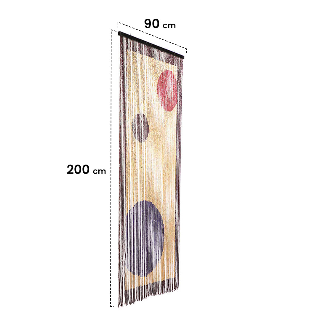 Tenda in legno pianeti 60 linee 90x200 cm nortene