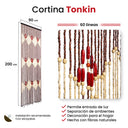 Cortina puerta tonkin 60 lineas  90x200 cm nortene