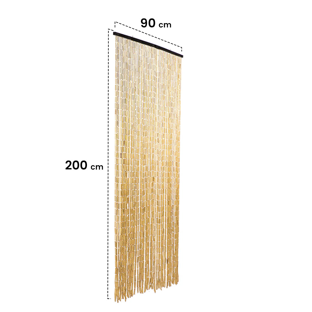 Rideau de porte ivoire de Hong Kong, 70 lignes, 90 x 200 cm, Nortene