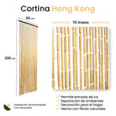 Rideau de porte ivoire de Hong Kong, 70 lignes, 90 x 200 cm, Nortene