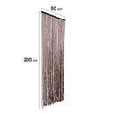 Cortina de porta Hong Kong bordeaux, 70 linhas, 90x200 cm, Nortene