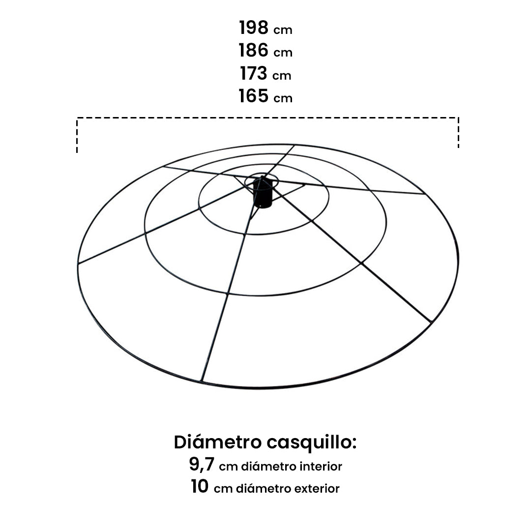 Anneau de parasol 1,75 m Nortene