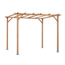Kit pergola in legno 3x2,5x2,4 m + pali 7x7
