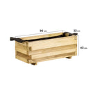 Jardinière rectangulaire pour fenêtre 90x40x33 cm nordène