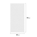Celosía fija pvc blanca 18 mm nortene