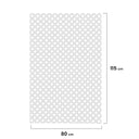 Celosía fija pvc blanca 18 mm nortene