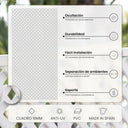 Pack instalación vertical 2 Celosías PVC 18 mm Blanco con perfiles y unión