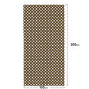 Celosía fija pvc marrón 18 mm